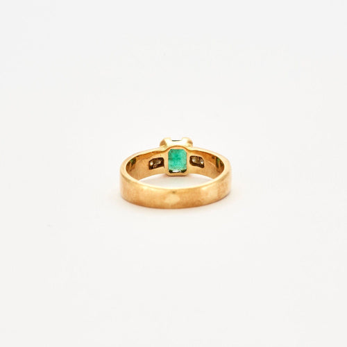 Bague 59 Bague Emeraude Diamants 58 Facettes EL2-138