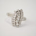 Ring White Gold Diamond Wave Ring 58 Facettes 3685 LOT