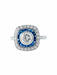 Ring Art Deco Ring Sapphires Diamonds 58 Facettes