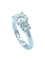 Bague Solitaire or blanc, diamants 58 Facettes