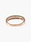 Bague 57 Demi-alliance Or rose Diamants 58 Facettes