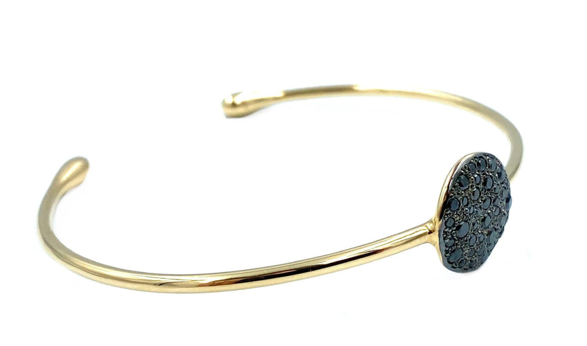 Bracelet Pomellato. Bracelet Sabbia or rose et diamants noirs 58 Facettes