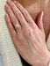 Ring 53 Marguerite Ring Yellow Sapphire Diamonds White Gold 58 Facettes B365