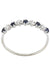 SAPPHIRE AND DIAMOND DEMI-ALLIANCE RING 58 Facettes 047981