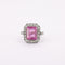 Bague 49.5 Bague Pierre rose et Diamants 58 Facettes