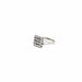 Bague 51 Bague Or gris pavage Diamants 58 Facettes REF2398-120