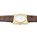 Jaeger Lecoultre watch in yellow gold, diamonds, leather strap. 58 Facettes 29595