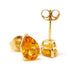 Earrings Yellow gold citrine earrings 58 Facettes