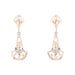 Antique rose gold drop earrings 58 Facettes 21-678A