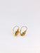 Napoléon III Dormeuses earrings Yellow gold Fine pearl 58 Facettes J268