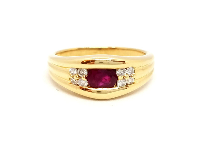 Bague 53 Bague Or jaune Rubis 58 Facettes 713701CN