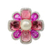 Ring 52 Chanel ring, "San Marco", white gold, pearl, pink sapphires, pink tourmalines, diamonds. 58 Facettes 31344