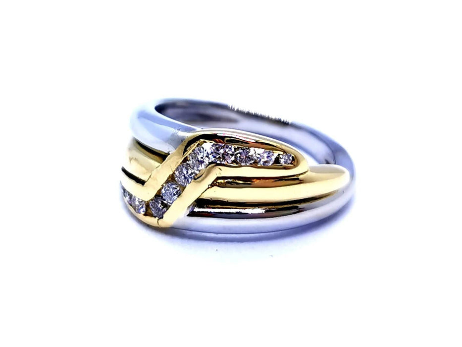 Bague 47 Bague Or jaune Diamant 58 Facettes 948341CD