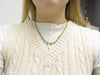 Necklace set necklace + earrings coffee bean mesh 18k gold 58 Facettes 258005