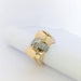 Ring Tank ring in yellow gold and diamonds 58 Facettes 25625