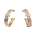 Earrings Cartier yellow gold and steel earrings. 58 Facettes 32904