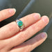 Ring Emerald diamond bangle ring 58 Facettes 247