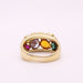 Ring Modern Ring yellow gold, fine stones 58 Facettes