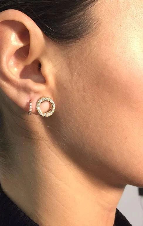 Boucles d'oreilles Boucles d'oreilles Diamants Or 58 Facettes