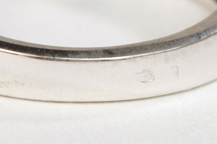 Bague 57 Bague Or blanc Diamant 58 Facettes 00472CN