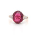 Bague 53 Bague Or blanc Platine Rubellite Diamants 58 Facettes 24222 - 23968