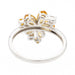 Ring 53 Citrine white gold flower ring 58 Facettes 2700726CD