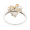 Bague 53 Bague fleur or blanc citrine 58 Facettes 2700726CD