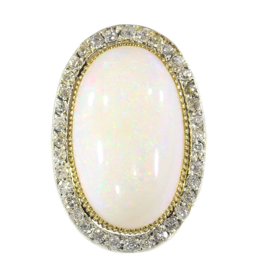 Bague 50 Bague opale et diamants 58 Facettes 21098-0255