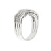 Bague 54 Bague zigzag Or blanc Diamants 58 Facettes 11598