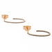 Ginette NY earrings Ellipse black diamond hoops earrings Rose gold Diamond 58 Facettes 2394631CN