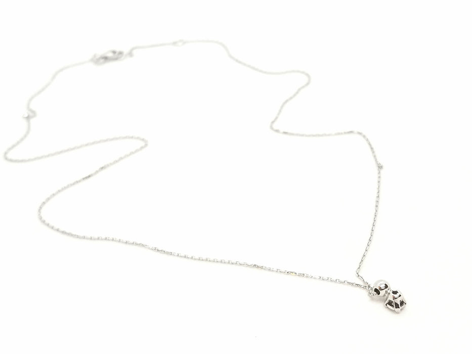 Collier Collier Chaîne + pendentif Or blanc Diamant 58 Facettes 579135RV