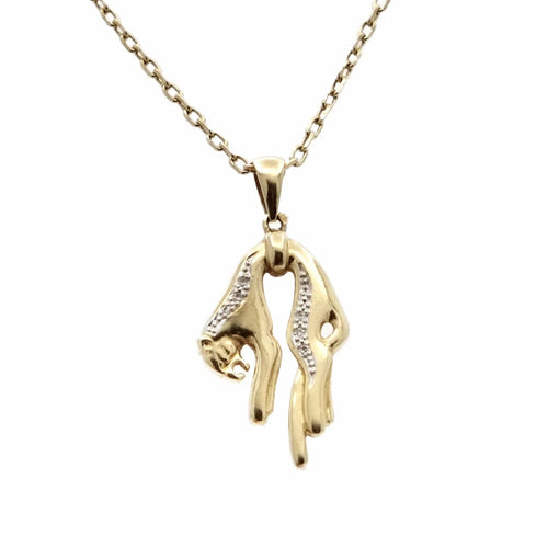 Pendentif Pendentif "panthère molle" Or jaune Diamants 58 Facettes CF2382-104