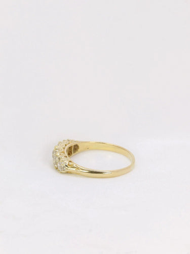 Bague 60.5 Bague jarretière Or jaune Diamants 58 Facettes J155