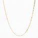 Yellow gold flat navy mesh chain necklace 58 Facettes CVCH10