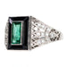 Bague 56.3 Diamond Emerald Onyx Ring 58 Facettes 4E1AB52DC0A34BB8AF034567CE1842E0