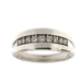 Ring 54 CHIMENTO - Half diamond wedding ring 58 Facettes 32439