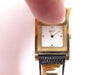 HERMES medor 23 mm quartz watch in gold plate and black leather 58 Facettes 243860
