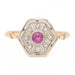 Bague 58 Bague Or jaune Saphir rose 58 Facettes 2419119CN