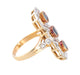 Ring “ART DECO” STYLE RING GOLD DIAMONDS & SAPPHIRE 58 Facettes BO/220088
