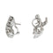 Boucles d'oreilles Boucles d'oreilles entrelacs en or blanc et diamants. 58 Facettes 31159