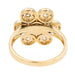 Ring 54 Flower Ring Yellow Gold Diamond 58 Facettes 1991999CN