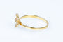Bague 59 Bague fleur en or jaune 58 Facettes 111-180593-48