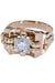 Ring 2 gold solitaire ring, diamond 58 Facettes 062641