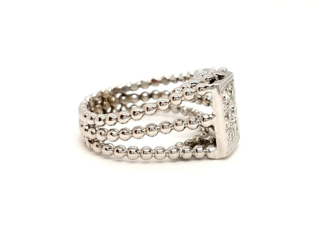 Bague 50 Bague Or blanc Diamant 58 Facettes 790201CD