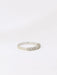 Bague 50.5 Demi-Alliance or blanc diamants 0,3 ct 58 Facettes J75