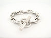 Vintage bracelet HERMES anchor chain bracelet t19 13 links solid silver 58 Facettes 254651