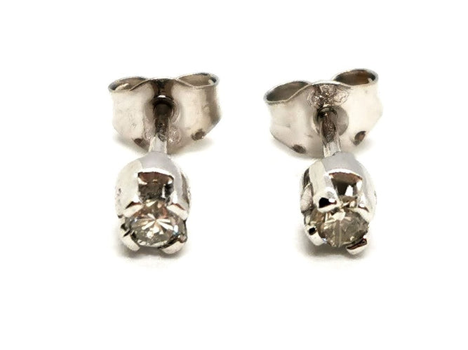 Boucles d'oreilles Boucles d'oreilles Puces Or blanc Diamant 58 Facettes 1597501CD