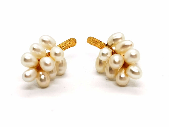 Boucles d'oreilles Boucles d'oreilles Or jaune Perle 58 Facettes 1091907CD