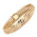 Bracelet Bracelet en or jaune ruban maille gourmette 58 Facettes 21-589