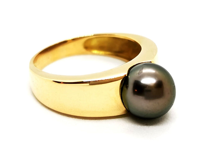 Bague 54 Bague Perle Or jaune Perle 58 Facettes 1833560CN